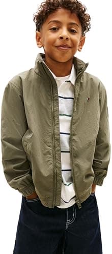 Image of Tommy Hilfiger Boy's Essential Jacket KB0KB10396 Jackets, GREEN (Battle Green), 4 Years