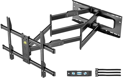 Image of FORGING MOUNT Heavy Duty Long Arm TV Wall Bracket with Dual Articulating Arms for Most 50-90 inch Flat/Curve Large TVs, Full Motion TV Wall Bracket Swivel Tilt Bracket Holds 75kg, MAX VESA 600x400MM
