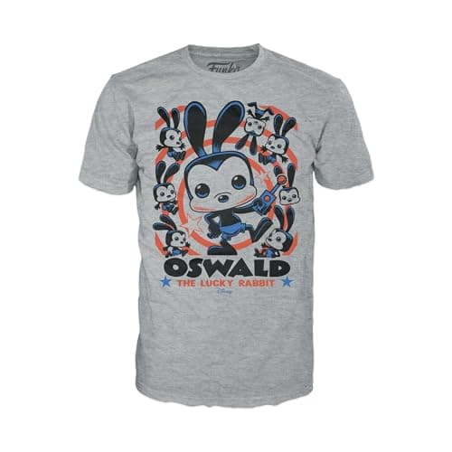 Image of Funko Boxed Tee: Disney - Oswald - Extra Large - (XL) - T-Shirt - Clothes - Gift Idea - Short Sleeve Top for Adults Unisex Men and Women - Official Merchandise Fans Multicolour