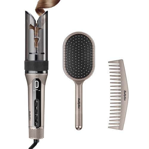 Image of BaByliss Style Secret Air Auto Hair Curler & Waver – 25mm Curling Wand with Gentle Heat & Airflow, 48 Setting Combinations for Defined Curls, Beach Waves or Blowout Styles, Short or Long Hair C6686U