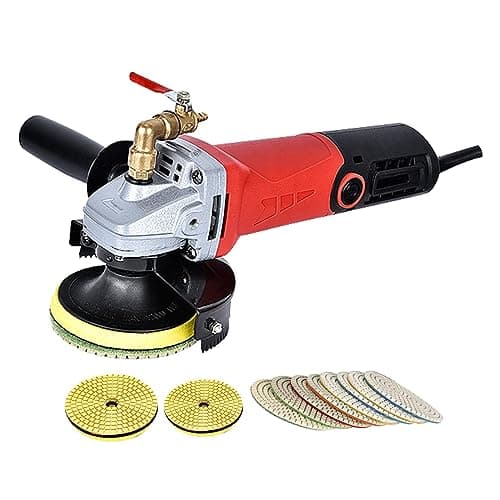 Image of Wet Polisher, Electric Wet Stone Polisher Grinder Sander Buffing Machine Variable Speed Water Mill for Marble Granite Finish Polishing(860W Kit)