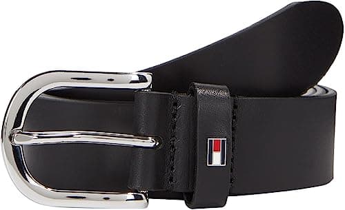 Image of Tommy Hilfiger Women's New Danny Belt Ww0ww11590 Belt, Black, 90