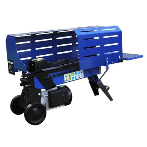Image of Log Splitter 5 Ton Hydraulic 3L Electric 2000 Watt Motor Wood Timber Cutter Axe 2 Blades Duoblade | 370mm Max Log Length