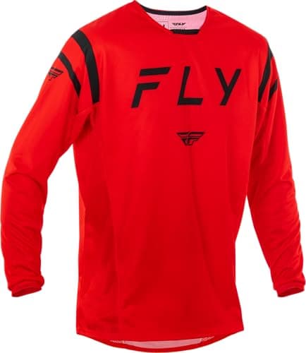 Image of Fly Racing Men's Kinetic Center Jersey (Red/Black, 2X-Large)