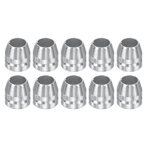 Image of sourcing map 10pcs Round Axe Handle Wedge 10mm Bright Safety Metal Handle Wedges Hammer for Axe Claw Hammer Sledge, Silver