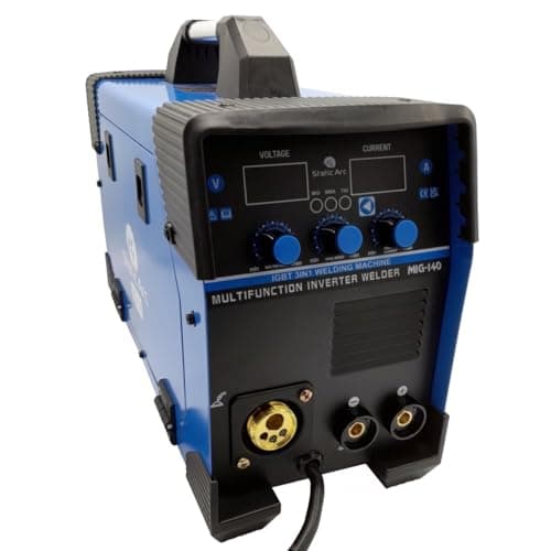 Image of MIG 140 Inverter Welder 3in1 MMA ARC TIG Lift Gas GASLESS Welding KIT 140A