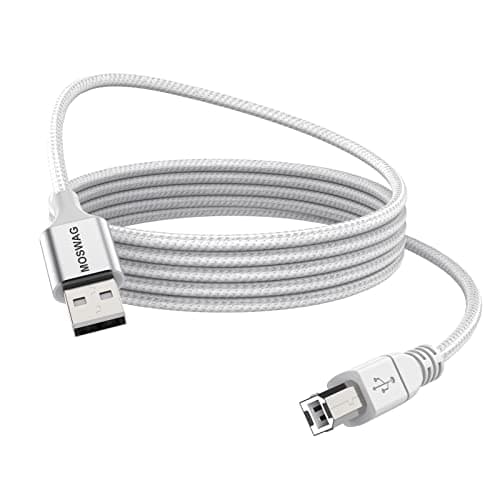 Image of MOSWAG Printer Cable 3.28FT/1Meter USB Type A to Type B Durable USB printer Cord High Speed Printer Cable for HP,Canon,Dell,Epson,Lexmark,Xerox,Brother,Samsung and More