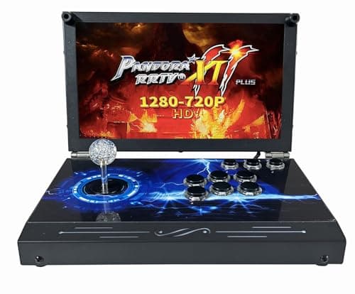 Image of Portable 20000 in 1 Metal Box 3D Arcade Game Console, 14 inch Screen Retro Electronic Game Console, with Search/Hide/Save/Load/Pause Functions (Single Player)