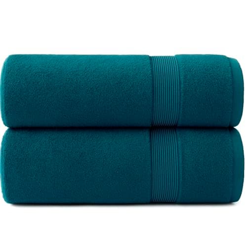 Image of Diamond Tex - Super Jumbo Bath Sheet (90 x 180 cm) - 100% Egyption Cotton Highly Absorbent and Quick Dry Extra Large Bath Sheet - Super Soft Hotel Quality Towel (1, Blue Lagoon)