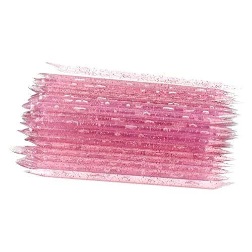 Image of 50 Pcs Crystal Cuticle Sticks, Double Heads Cuticle Pushers Sticks Remover, Nail Art Manicure Pedicure Tools (Pink)