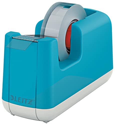 Image of Leitz Tape Dispenser, Heavy Base With Tape, Cosy Range, Calm Blue, 53670061