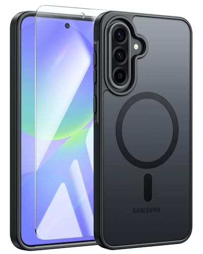 Image of FNTCASE for Samsung A56-5G Phone Case: A36 5G Case Magnetic Translucent Matte Shockproof Slim Cell Phone Cover - Military Grade Drop Proof Hard Back Anti-Fingerprint Protective Case