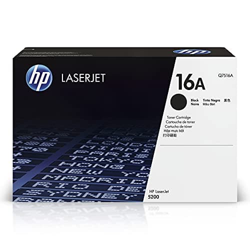 Image of HP Q7516A 16A Original LaserJet Toner Cartridge, Black, Single Pack