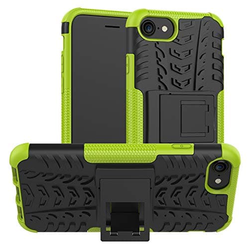 Image of iCatchy For iPhone SE 2020 Case,iPhone 8 Case,iPhone 7 Case Heavy Duty Hard Tough Dual Layer Hybrid Shockproof Cover compatible For iPhone SE 2020 Phone Case (Lime)