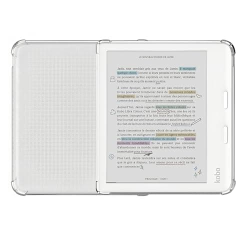 Image of Stianiiie Reinforced Corners Libra Case/Libra Colour Case Leightweight 7 inch Clear Cover for Kobo Libra 2 / Libra Colour