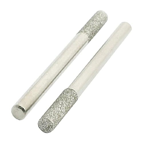 Image of sourcingmap 3mm Dia Shank 3.13mm Dia Tip Diamond Points Grinding Burr Drill Bit 2 Pcs