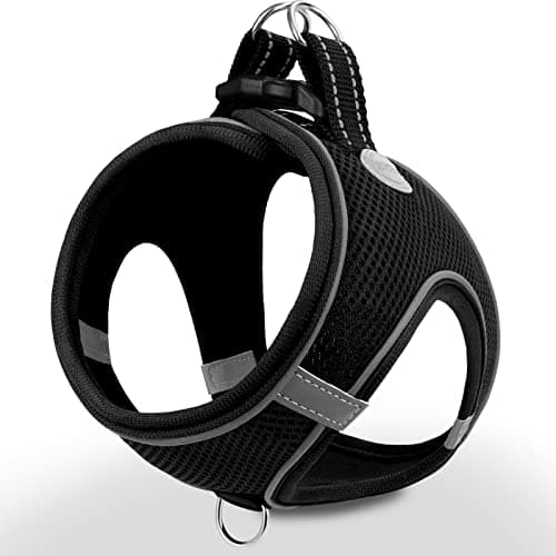 Image of Joytale Step in Dog Harness, Soft Mesh Reflective Breathable Vest Harnesses, Easy Walk Harness with Safety Buckle for Small and Medium Dogs, L, Black