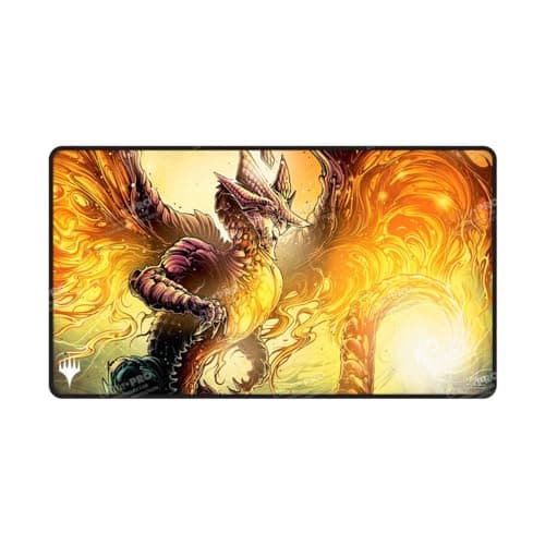 Image of Ultra PRO - Tarkir Dragonstorm Betor, Kin to All Black Stitched Playmat for Magic: The Gathering | Gaming Table Mat, Card Game Accessory, TCG Playmat, Tabletop Gaming Mat, Collectible Card Game Mat