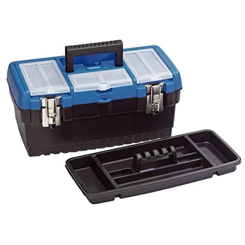 Image of Draper 53878 Tool Organiser Box with Tote Tray, 400mm, Multicolor