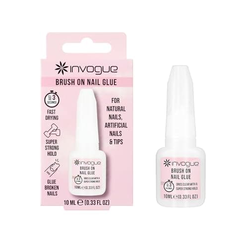Image of Invogue Brush on Nail Glue 10 ml