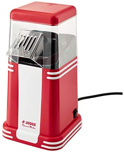 Image of Judge JEA83 Electrical Popcorn Maker in Gift Box, Retro Machine for Air Popped Corn 30cm x 15cm x 15cm 1200W - 2 Year Guarantee