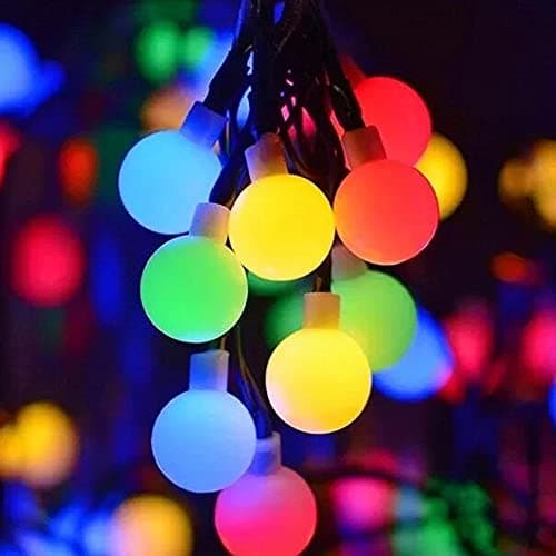 Image of Fohil Solar String Lights, 60 LED 11M/36FT Outdoor Garden Fairy Lights Solar Powered Waterproof 8 Modes Globe Decorative Light for Patio Yard Wedding Party Christmas Tree Indoor Outdoor (Multi-Color)