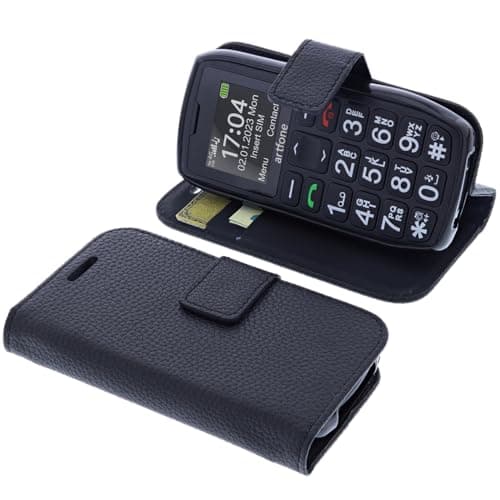 Image of foto-kontor Cover compatible with Artfone C1 4G VoLTE book-style black case