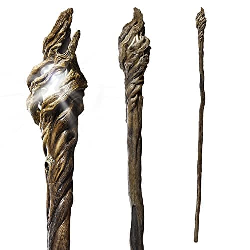 Image of The Noble Collection The Hobbit Gandalf Illuminating Staff - Full Size 74in (188cm) Light-Up Prop Replica - Officially Licensed Film Set Movie Props Gifts