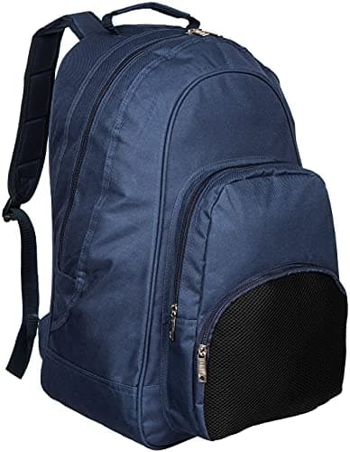 Image of MIG Classic Mens Large Backpack Rucksack Bag - 100% PLAIN BAGS WITH NO LOGOS (Navy)