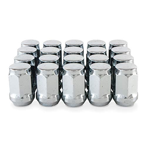 Image of 20 x Chrome Wheel Nuts Compatible With Toyota Avensis with Aftermarket Alloy Wheels Part No. 20NM10626