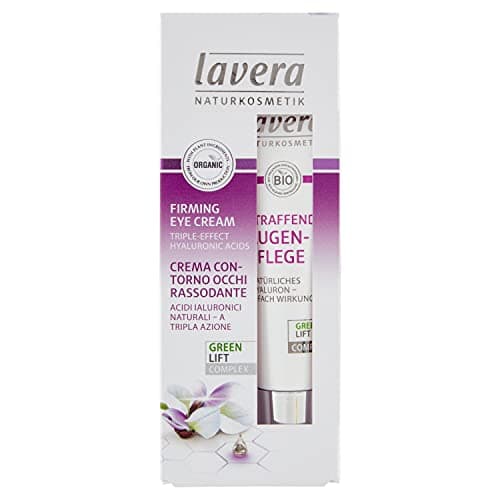 Image of lavera Firming Eye Cream Karanja ✔Anti-Age ✔ hyaluronic acid ✔ Moisturises & Reduces Wrinkles ✔ Vegan ✔ Organic Skin Care ✔ Natural & Innovative Cosmetics (15 ml)