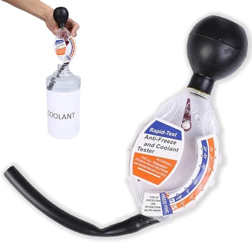 Image of PVFZXS Car Antifreeze Tester, Antifreeze Tester, Car Coolant Tester, Frost Protection Tester up to -43 °C, Radiator Antifreeze Tester, Frost Protection Tester in Water Container