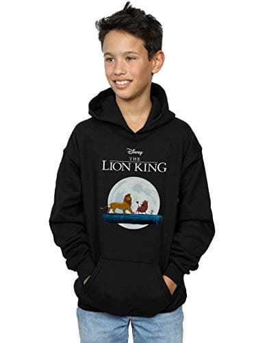 Image of Disney Boys The Lion King Hakuna Matata Walk Hoodie Black 12-13 years
