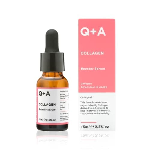 Image of Q+A Collagen Booster Serum (15ml), Collagen Face Serum, Skincare with Algae Extracts, Smooths, Plumps & Hydrates, Vegan & Cruelty Free, For All Skin Types
