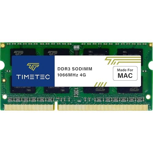 Image of Timetec 4GB DDR3 1066MHz PC3-8500 Non-ECC Unbuffered 1.5V CL7 2Rx8 Dual Rank 204 Pin SODIMM Laptop Notebook PC Computer Memory RAM Module Upgrade