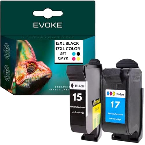 Image of EVOKE 15 17 Ink Kit Compatible with HP 840C 841C 842C 843C 845C 916 920C 930C 940 960 (Black + Tri-Color) 1900 Pages 79ml