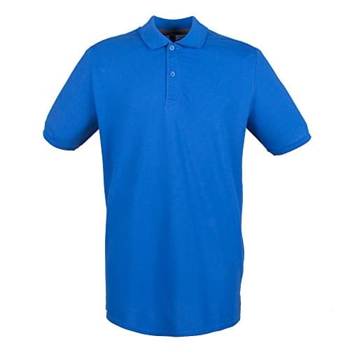 Image of Henbury Mens Modern Fit Cotton Pique Polo Shirt (S) (Royal)