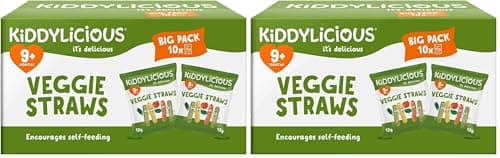 Image of Kiddylicious Veggie Straws Box - Delicious Snacks for Kids - Suitable for 9+ Months - 20 Packs