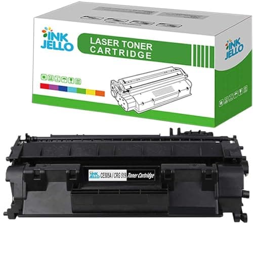 Image of InkJello Compatible Toner Cartridge Replacement for HP LaserJet P2030 P2035 P2035n P2055 P2055d P2055dn P2055x CE505A CRG-519 (Black)