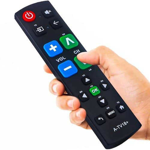 Image of Gvirtue Large Button Universal Remote Control for Elderly, Easy to Use Big Button TV Remote for Seniors & Visually Impaired, Compatible with Samsung, LG, Sony, Panasonic, Sharp, Toshiba, Philips TVs