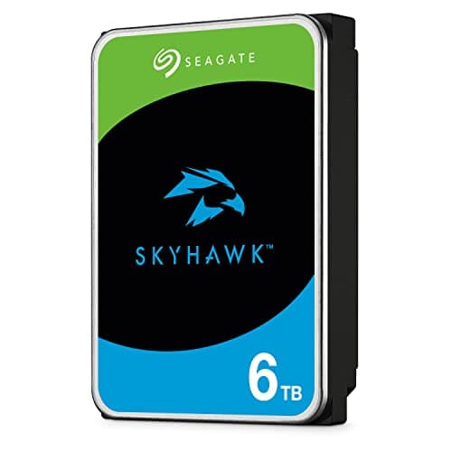 Image of Seagate SkyHawk, 6 TB, Surveillance Internal Hard Drive HDD – 3.5 Inch SATA 6 Gb/s 64 MB Cache for DVR NVR Security Camera System, and Three-year Rescue Services (ST6000VX001)