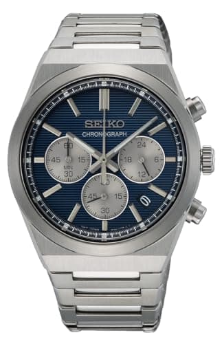 Image of Seiko Men's Analogue Quartz Watch with Stainless Steel Strap SSB453P1, Silver