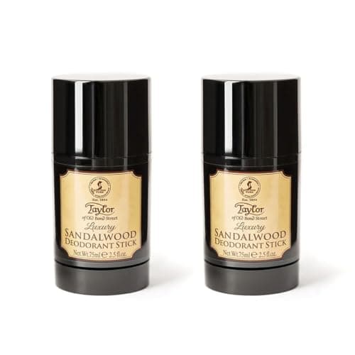 Image of Taylor of Old Bond Street Luxury Sandalwood Deodorant Stick 75ml 2-Pack