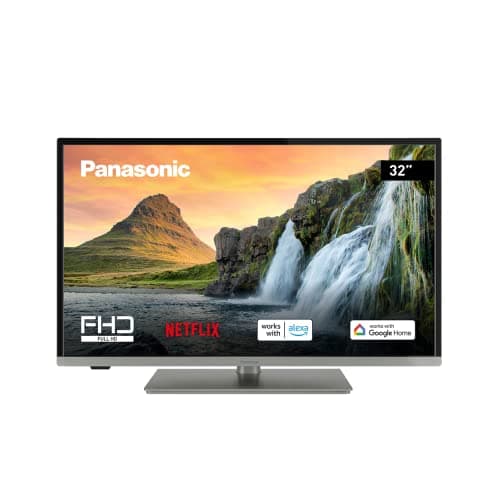 Image of Panasonic TX-32MS360B, 32 Inch Full HD LED Smart TV, High Dynamic Range (HDR), Linux TV, Google Assistant & Amazon Alexa Support, USB Media Player, Hotel Mode, Wall-Mount Option, Black (Renewed)