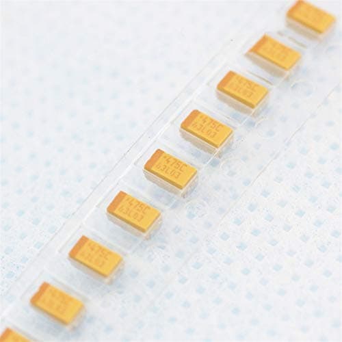 Image of Temhyu Shuxiang-Capacitors 10PC, D Type, 2.5V~50V, 4.7UF~680UF, Tantalum Capacitor 107, 4.7/6.8/10/15/22/33/47UF, 100/150/220/330/470/680/UF Capacitors (Capacitance : D 477 6.3V 470UF)