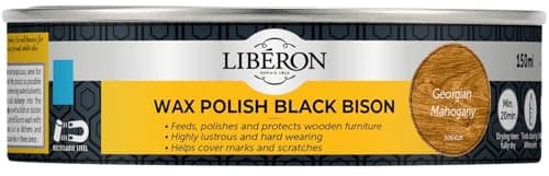 Image of Libéron Wax Polish Black Bison Paste Georgian Mahogany 150ml