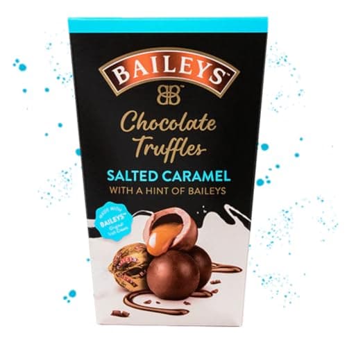 Image of Baileys Salted Caramel Truffles 205g | Irish Cream Chocolate Truffles with Salted Caramel Baileys Filling | Premium Chocolate Truffles | Gift for Birthday or Christmas
