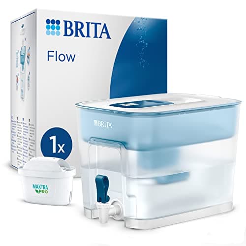 Image of BRITA Flow XXL Water Filter Tank (8.2L) incl. 1x MAXTRA PRO Pure Performance cartridge - fridge-fitting dispenser for families and offices - now in sustainable Smart Box packaging