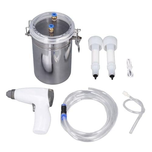Image of Dpofirs 2L Milking Machine for Cows and Goats, Electric Goat Milking Machine, Goat Milker, Battery Powered Electric Portable Rechargeable Milker Supplies