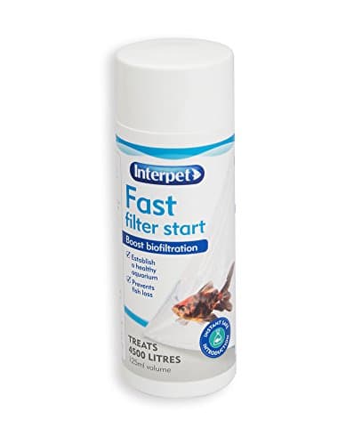 Image of Interpet Fast Filter Start Treatment to Boost Aquarium Bio Filtration, 125 ml, Fast Acting Beneficial Bacteria, Safe for Fish, 100 g